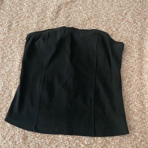 Anthropologie Black Fabric Corset